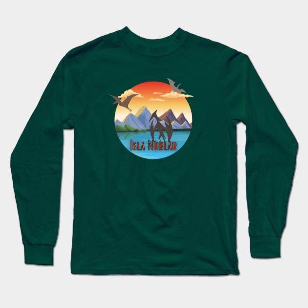 Jurassic Park Isla Nublar Long Sleeve T-Shirt by Jurassic Merch